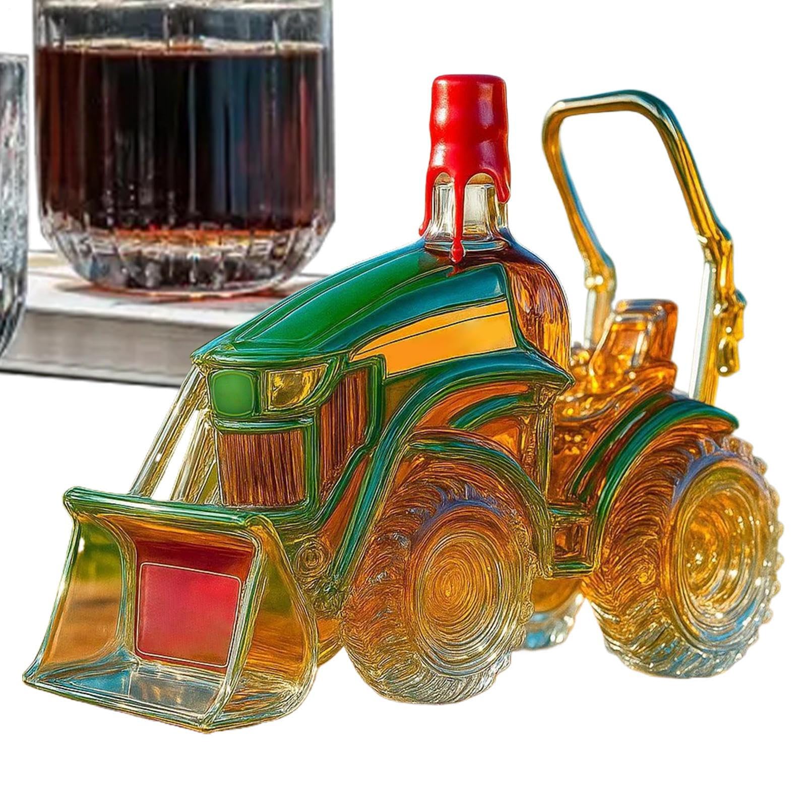 Decanter Trattore | Bottiglia Vino Trattore 3D Decorativa | Decanter Ornamento In Contenitore Per Bar Casa Uomo Donna Appassionati Di Whisky Arredamento