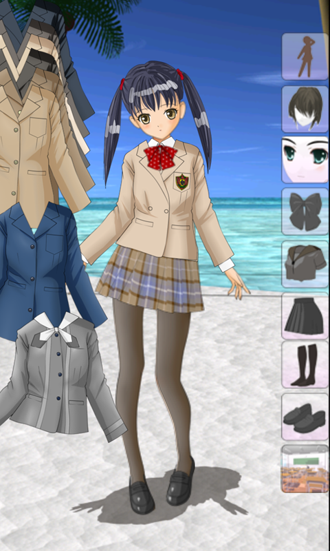 dress up game uniform school female and male students College Girl & Boy Makeover