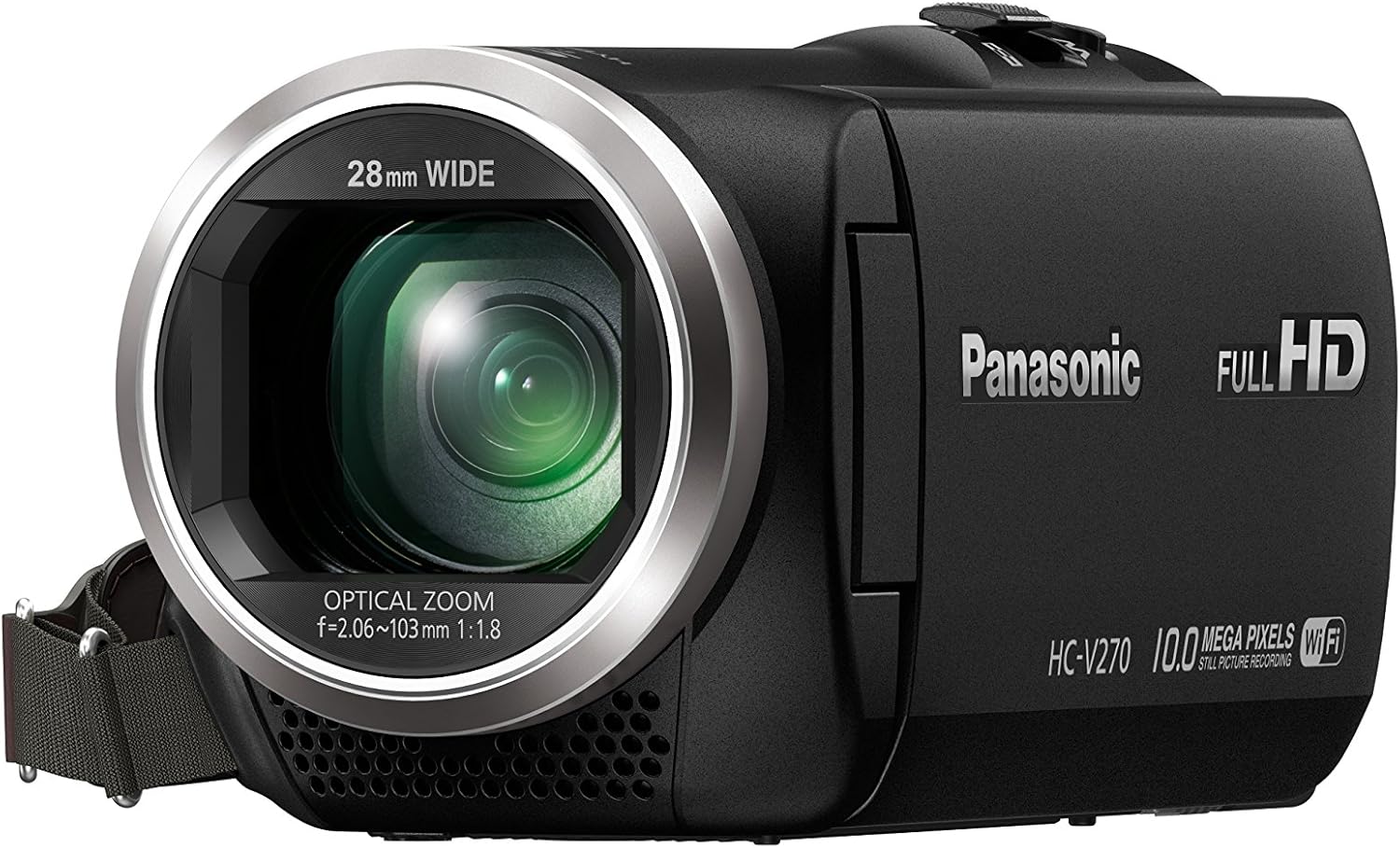 Amazon Com Panasonic Hc V270 Super Zoom Camcorder With Built In Wifi Discontinued By Manufacturer Electronics