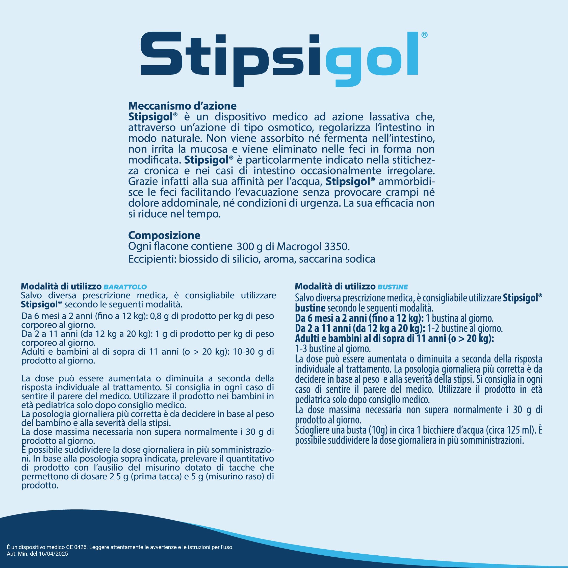 Aurora Biofarma Stipsigol 30 Bustine- Lassativo Forte per Stitichezza e Pancia Gonfia - Regola il Transito Intestinale