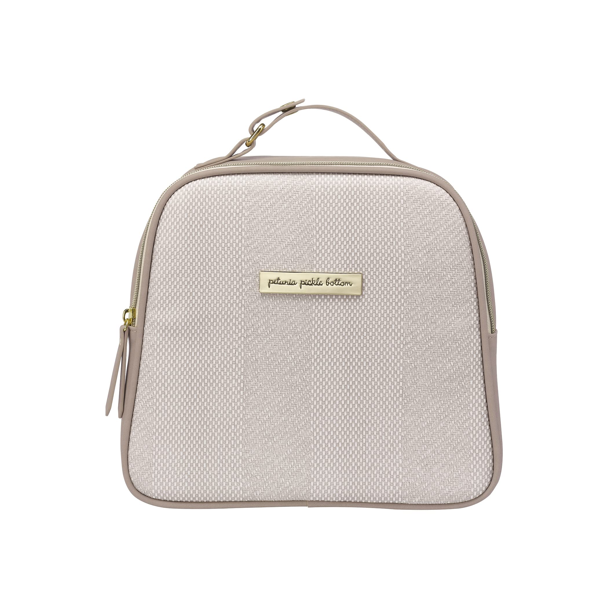 Petunia Pickle Bottom Tandem Insulated Lunch Tote, Perfect for Snacks or Wireless Pump, Holds Three Bottles, Lightweight & Easy to Clean (Grey Matte