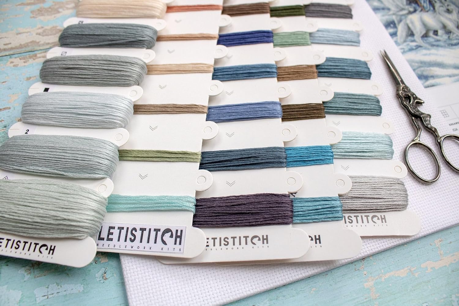 LetiStitch Counted Cross Stitch Kit Walk as One L8070