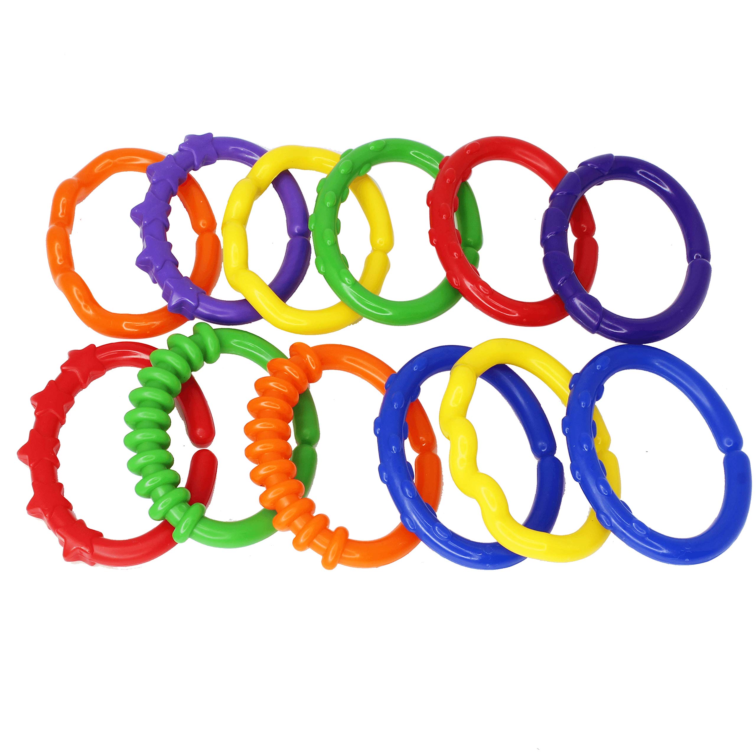 Bonka Bird Toys 1883 PK12 Bonka Plastic Large Links Parrot Bird Toy Parts Talon Foot Toys pet