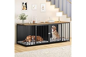 YITAHOME Double Dog Crate Furniture - The Perfect Home for Your Furry Friends