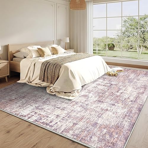 Miniatura 64 de Alfombra de área lavable de 5 x 7 pies para sala de estar, alfombra grande abstracta para comedor, dormitorio, alfombra antideslizante de 5 x 7