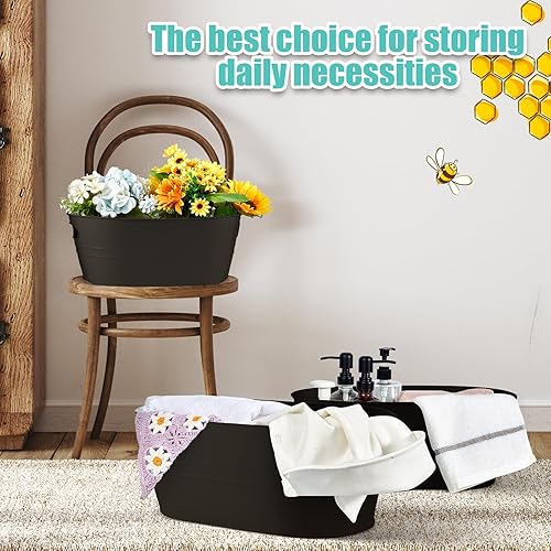 Miniatura 4 de 8 cubos de hielo grandes de 4 galones para fiestas, tinas de bebidas frías, casa de campo, vino, champán, cerveza, cóctel, hielera, cubos de lata a