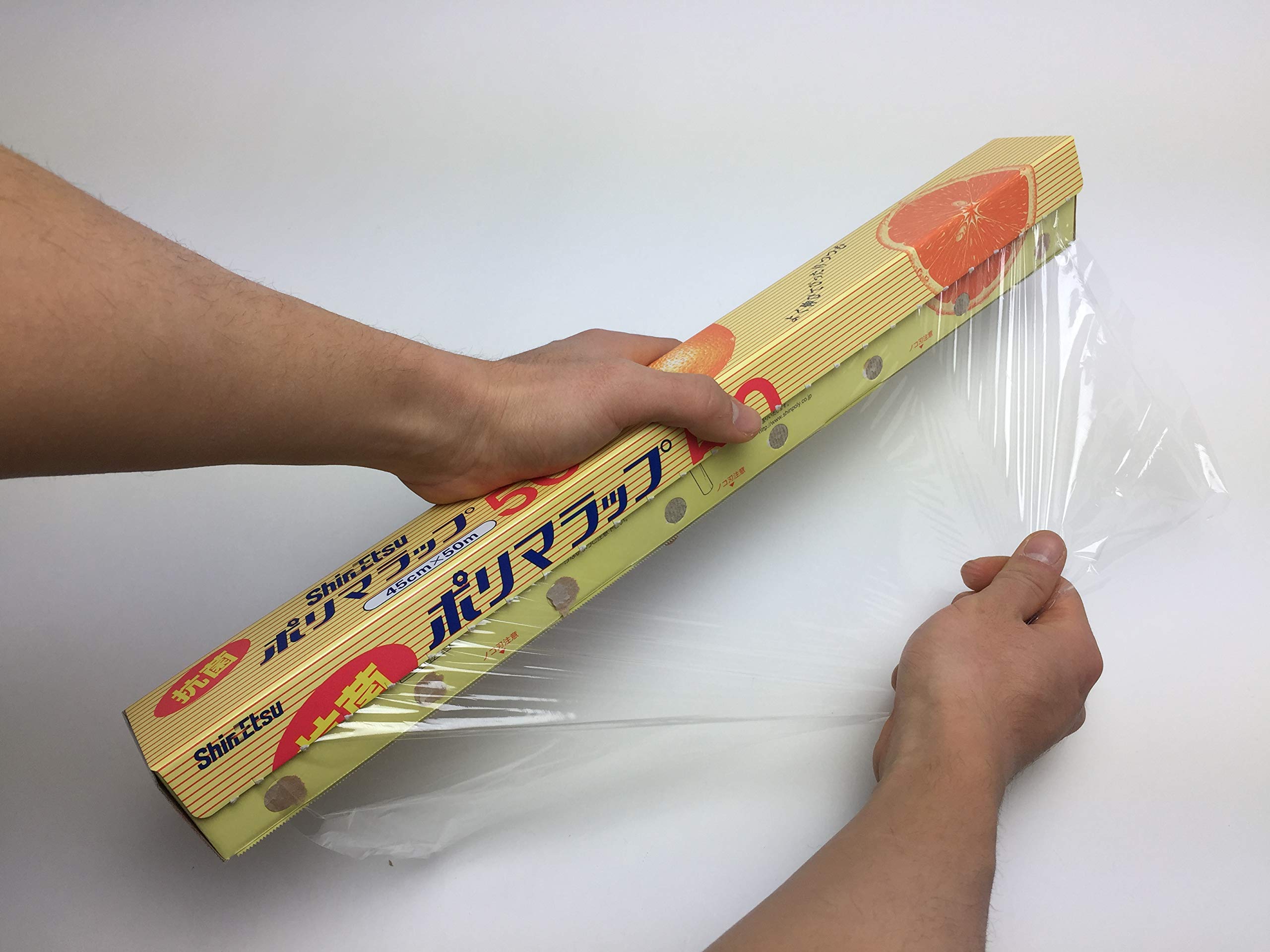 Amazon.co.jp: 信越ポリマー 抗菌ポリマラップ 透明 45×50 食品 ラップ