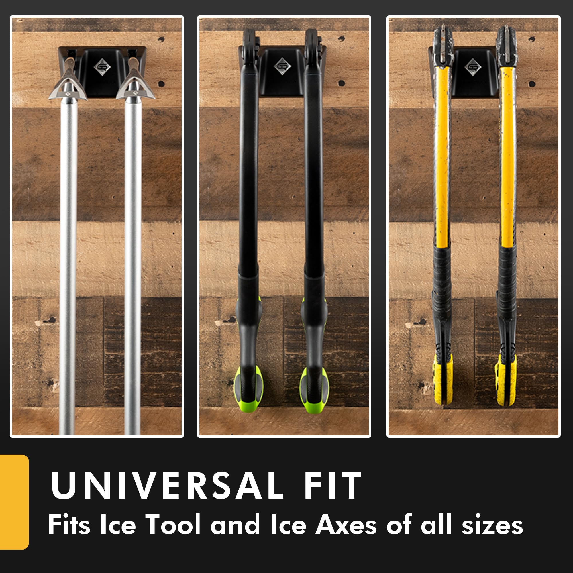 Mountaineering Ice Climbing Ice Axes IceRack Wall Storage Fits