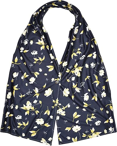 Miniatura 7 de Celley Paquete de 3 bufandas de comedor para adultos, material de microgamuza lavable, protectores de ropa de comida de moda