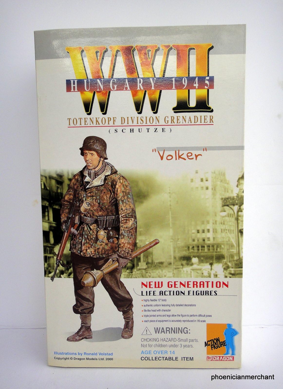 Dragon Action Figure WWII 1945 Hungary Totenkopf Division Grenadier Volker #70018