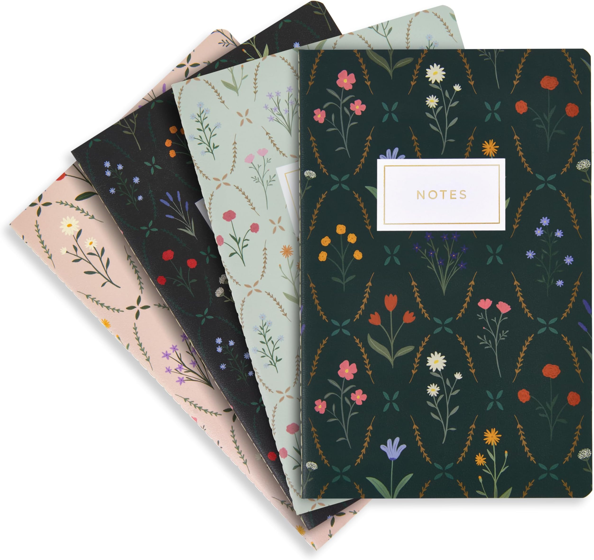 ZICOTO Aesthetic Journal Notebook Set of 4 For Women - Cute College Ruled A5 Journaling Notebooks with Lined Pages - Perfect For Writing And Staying Organized at Work or School