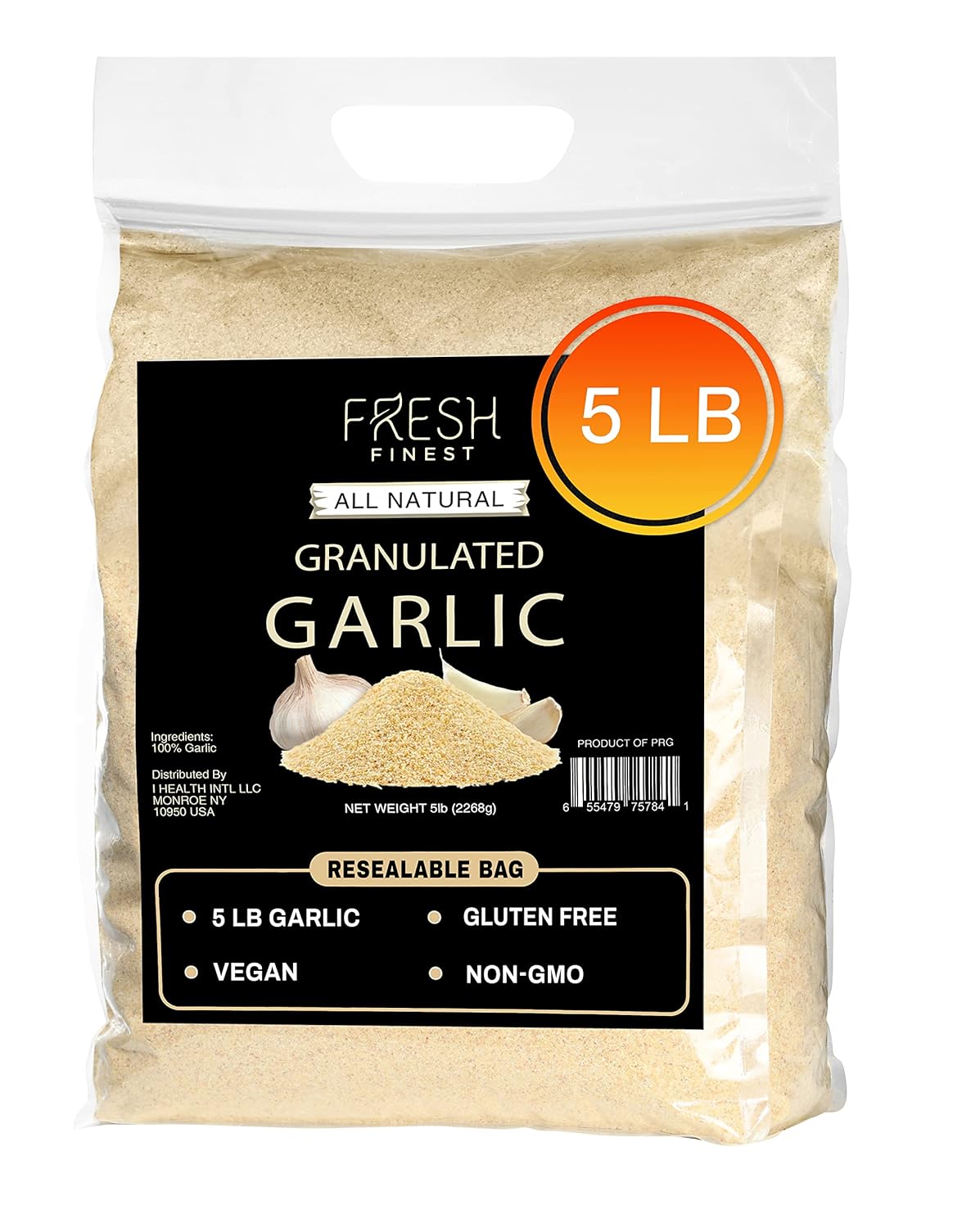 Premium Garlic Powder Bulk 5 LB, Fresh Granulated Garlic