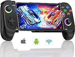 AXYBCOOL Mobile Wireless Phone Controller for iphone/Android with Hall Joystick, Mobile Game Controller with Phone Case Support, Compatible with Xbox Game Pass