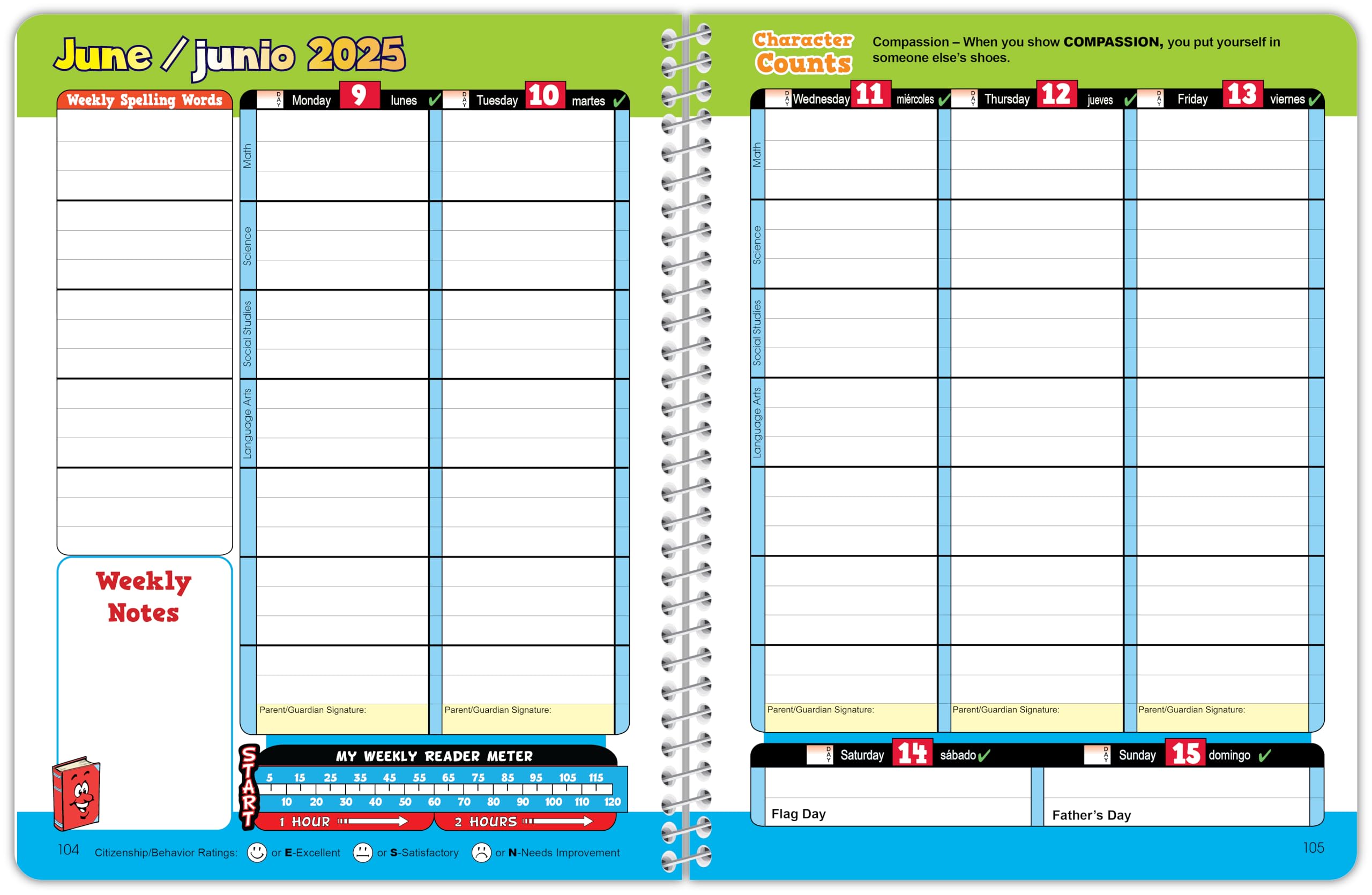 Elementary Student Planner - Standard Planner Cover - Image 3