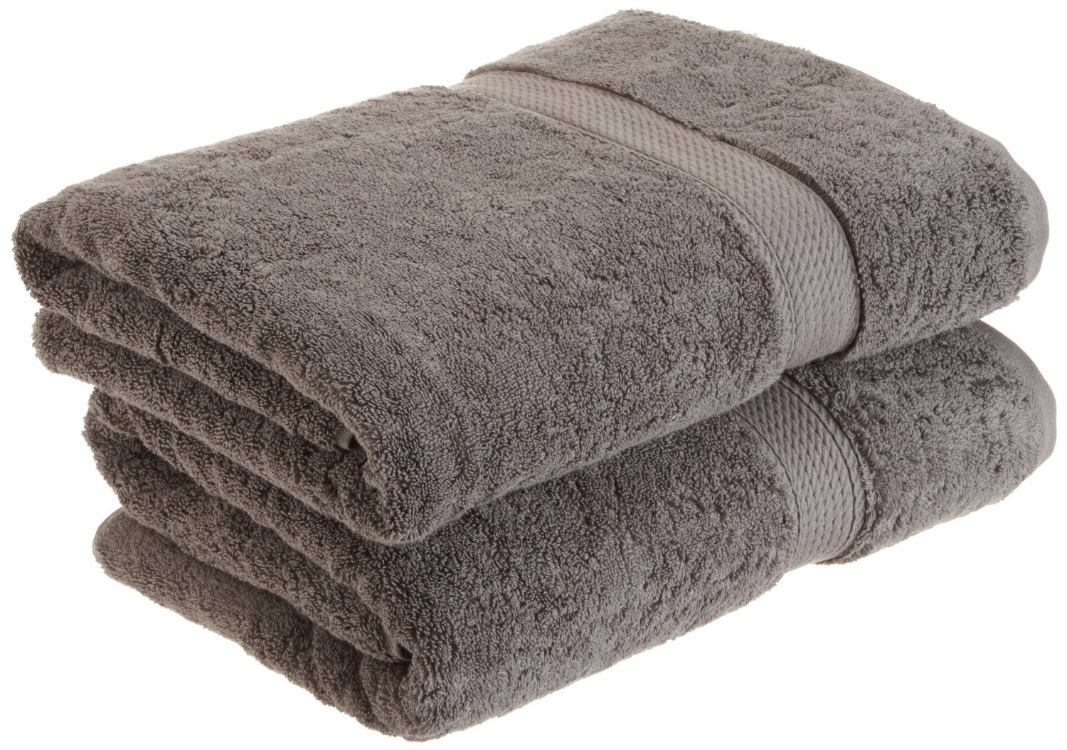 SuperiorEgyptian Cotton 800 GSM Bath Towel Set, Includes 2 Towels, Luxury Plush Essentials, Absorbent Quick Dry Guest Bathroom, Apartment, New Home, Shower, Hotel Quality, Charcoal