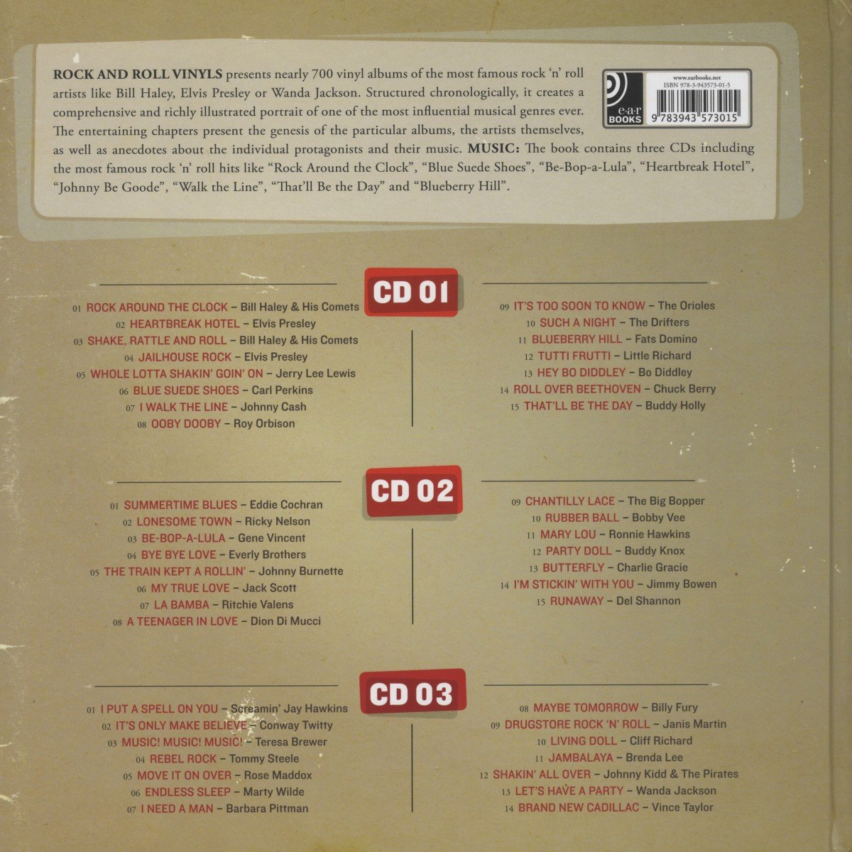 Rock and roll vinyls (3 CD inclusi)