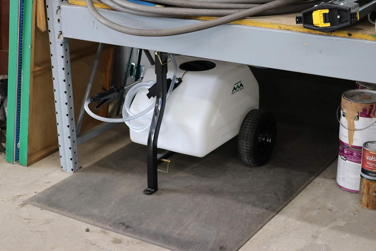 Master Manufacturing Revolt Lithium-Ion Series Rechargeable 12 Gallon Trailer Broadcast Sprayer Sprayer - 84" Spray Pattern, 1.1GPM