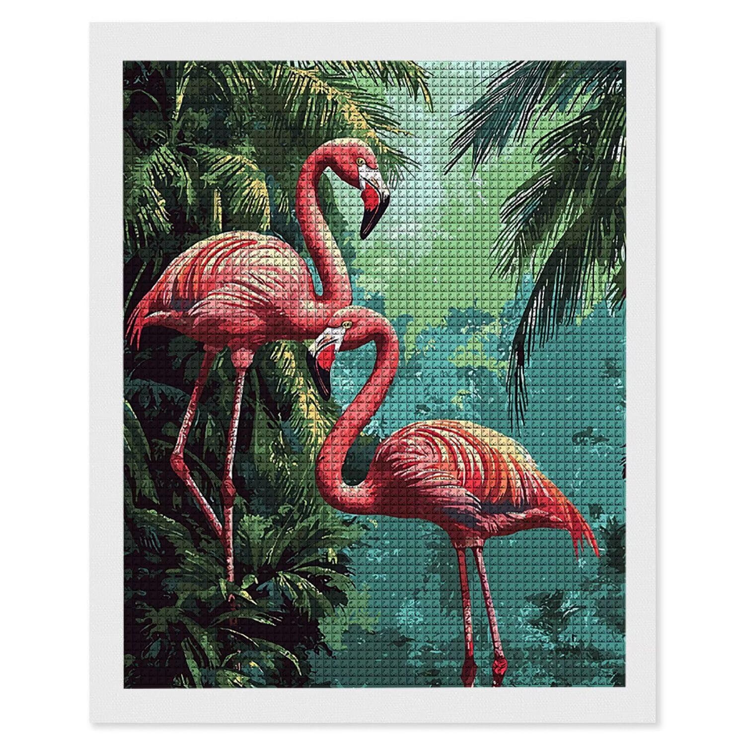 5D DIY diamentowe malowanie pełny zestaw, Flamingo Diamentowe malowanie Kryształ Sztuki Dzieci Malowanie, Kryształ Górski Haft krzyżykowy, Hobby Kreatywni Dorośli Dekoracje ścienne i domowe, Prezenty