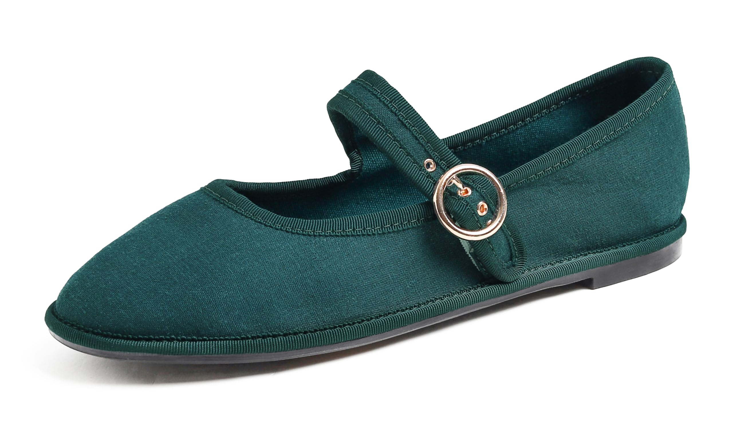Feversole Mary Jane Halbschuhe,Flach Freizeit Tanzschuhe