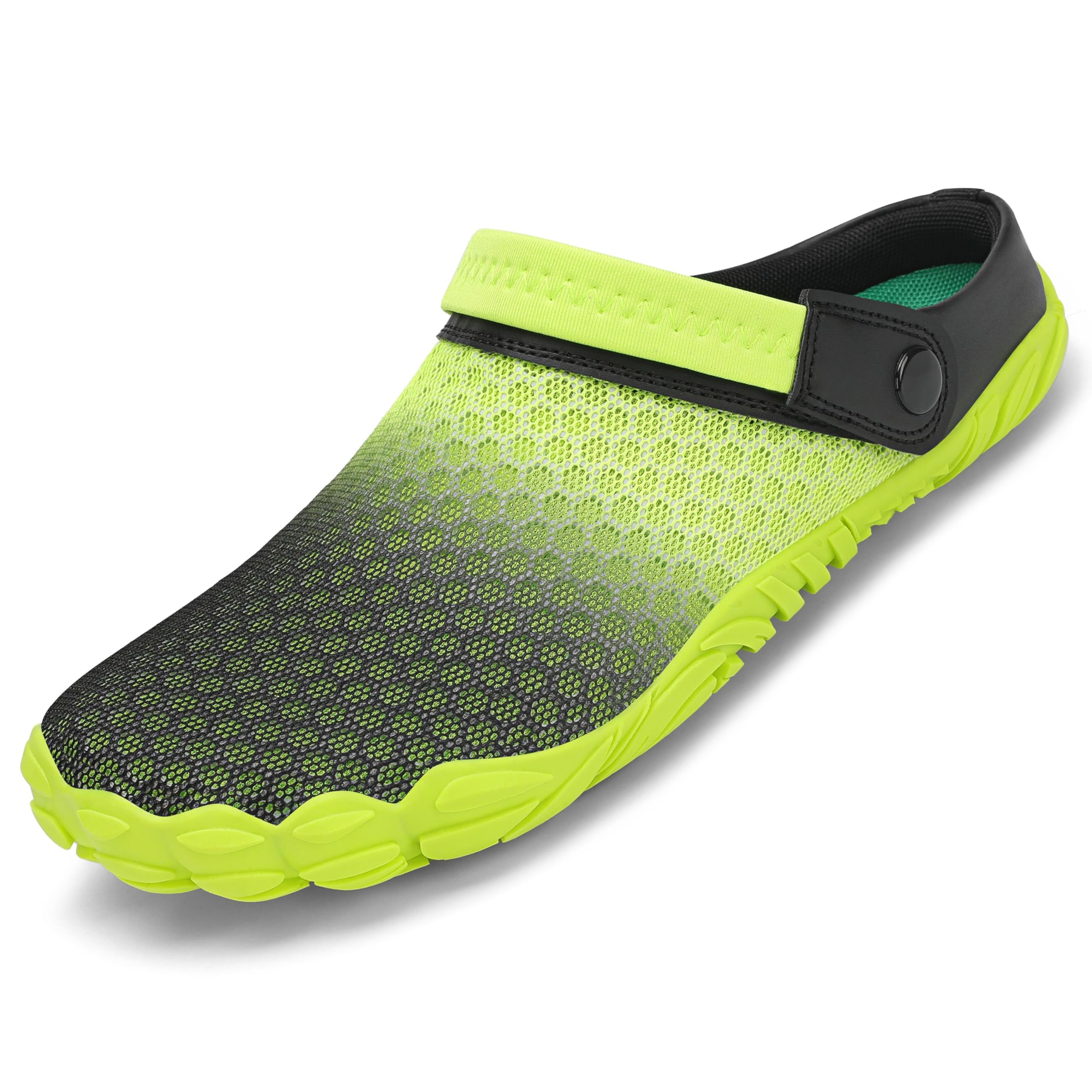 SAGUARO Lato unisex oddychające chodaki, płaskie kapcie z siateczki, pantofle, muffinki, do aktywności na świeżym powietrzu, buty plażowe, antypoślizgowe sandały, 43.5 EU