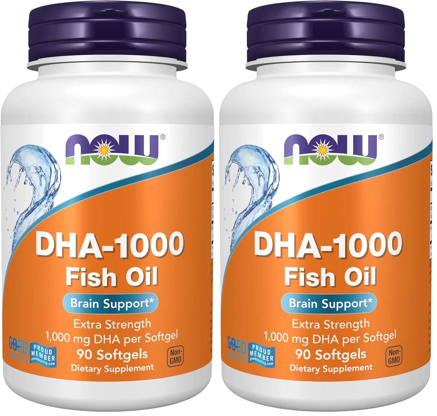 NOW Foods Supplements, DHA 1,000 Brain Support, Extra Strength, 1,000 mg DHA, 90 Softgels - Image 9