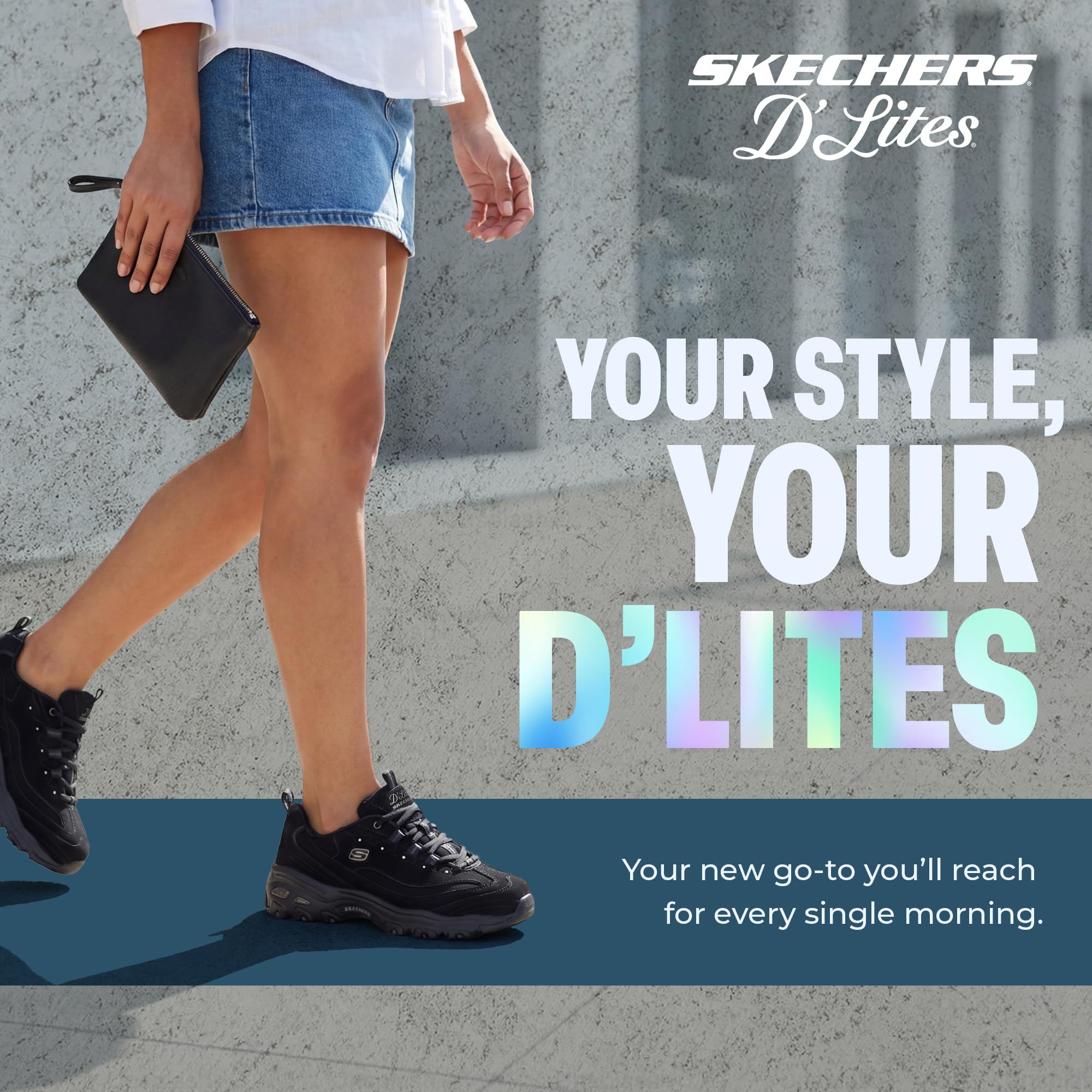 Skechers D'Lites Me Time (11936), Zapatillas de Deporte para Mujer