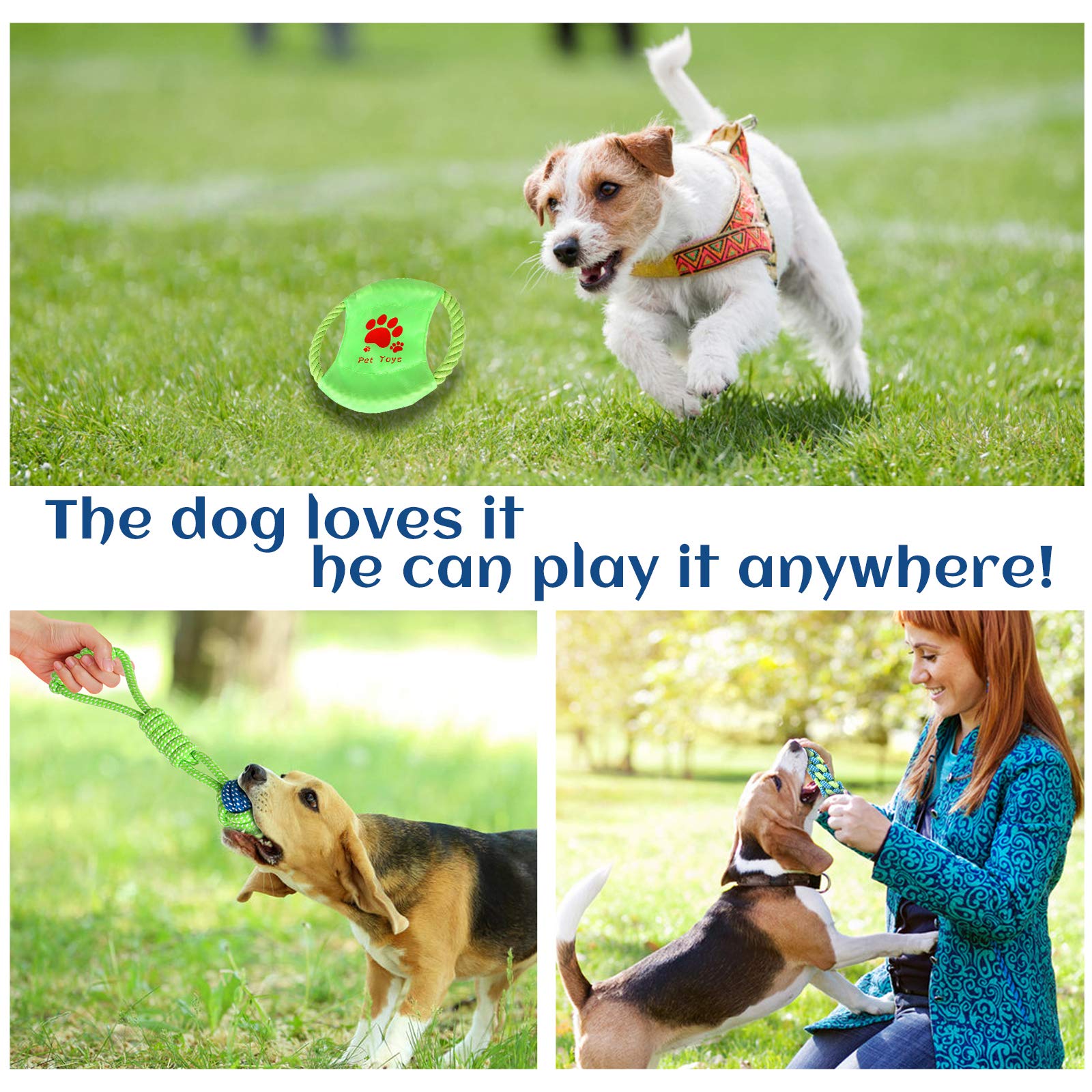 NA Hundespielzeug-Set, mehrfarbig, Welpenzahn, langlebig, bissfest