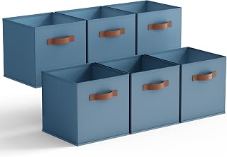 GRANNY SAYS 11 Inch Storage Cube Organizers, Light Blue, 6-Pack