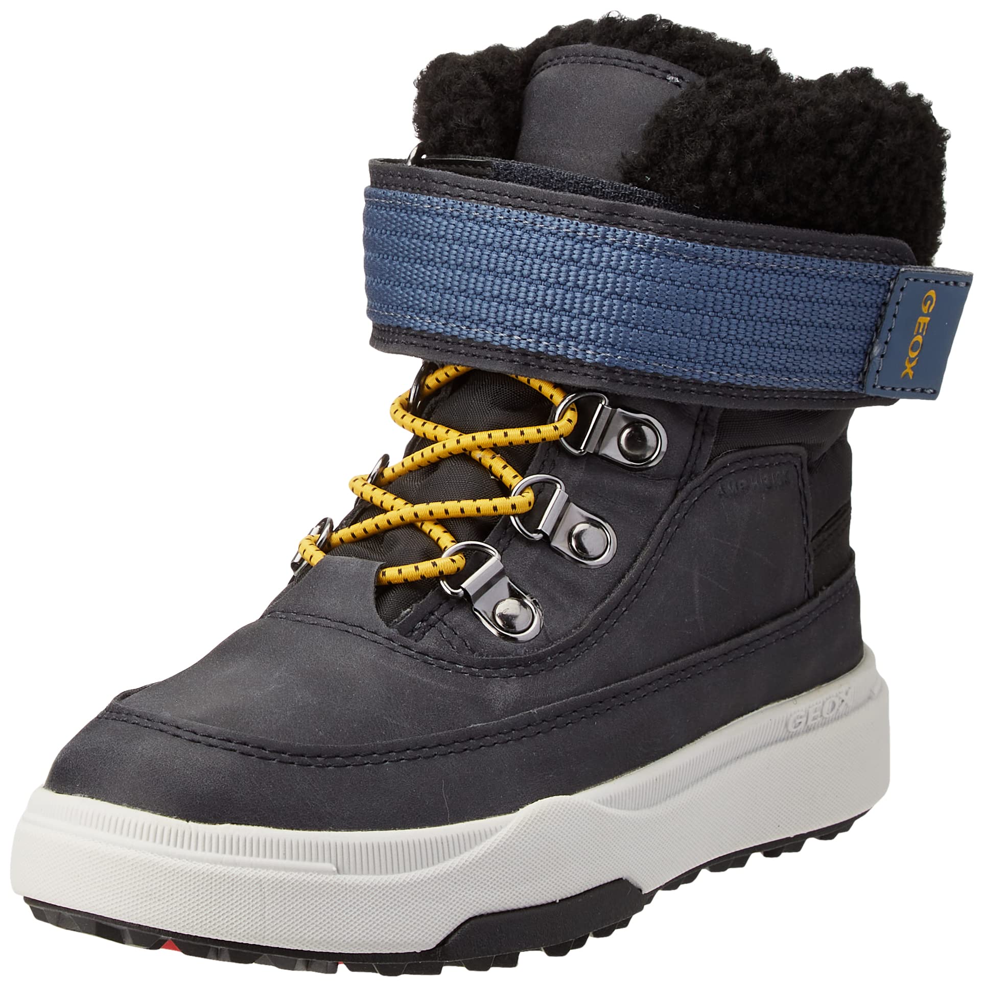 Geox Boy's J Bunshee Pg Boy Ankle Boots, Navy Black, 3 UK Child