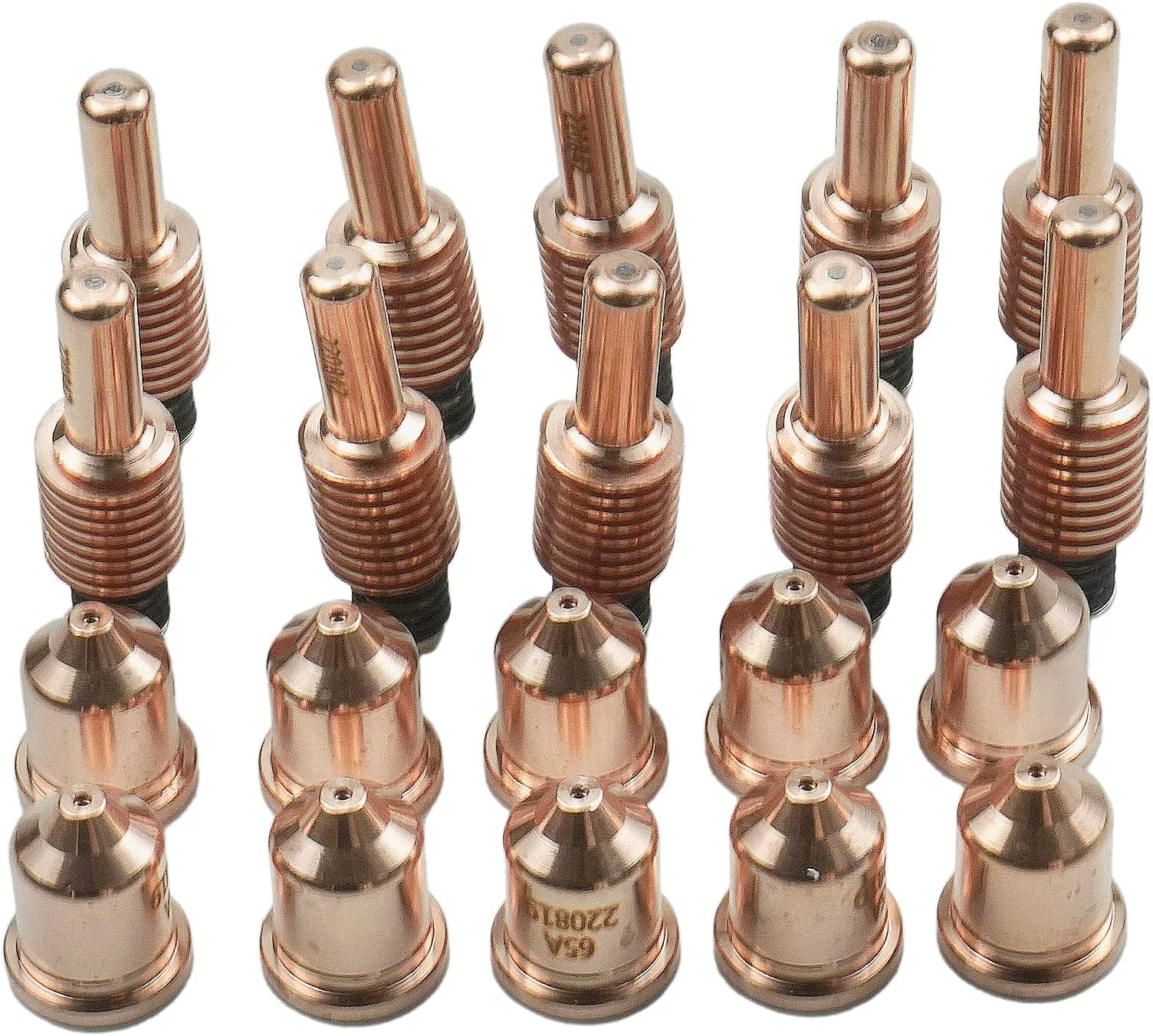 10 Pcs Plasma Cutting Electrodes 220842 and 10 Pcs Plasma Cutter Nozzle