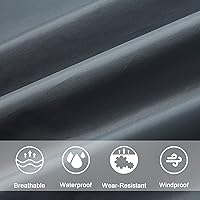 Vista 6 de SaphiRose Unisex Rain Poncho Raincoat Hooded for Adults Women with Pockets