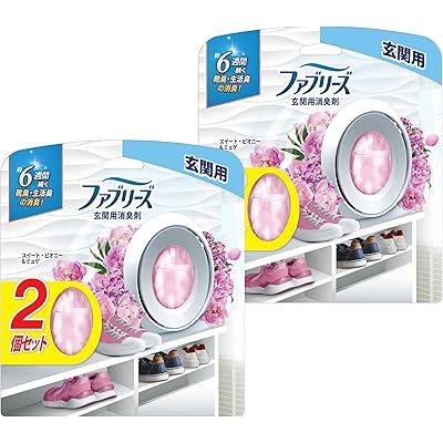 【まとめ買い】 ファブリーズ 消臭芳香剤 W消臭 玄関用 スイート・ピオニー&ミュゲ 7mL × 4個 (2個セット×2)