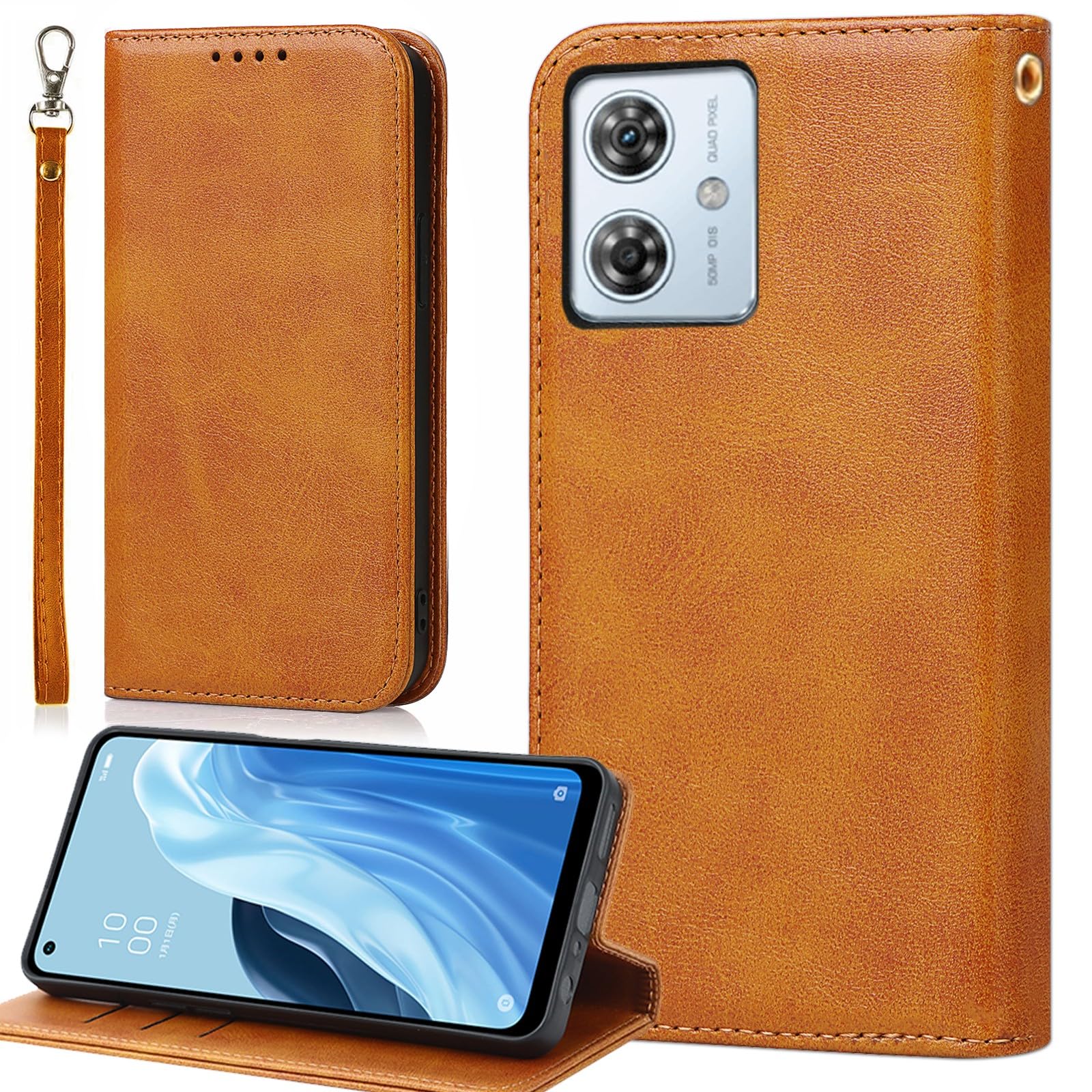 Amazon.co.jp: BonwFzin 適用 moto g64 / g64y 5G ケース 手帳型