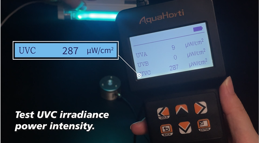 Uva Powerlab Watch Test UVC,UVB,UVA irradiance power intensity. Test UVB UVI on ...
