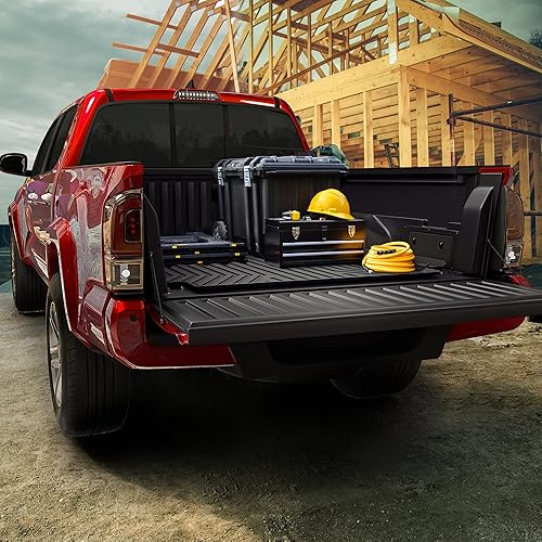 Miniatura 7 de OEDRO Forro de alfombrillas para Toyota Tacoma 2016-2017 (solo automático), juego de 2 filas delanteras y traseras para todo tipo de clima, ajuste