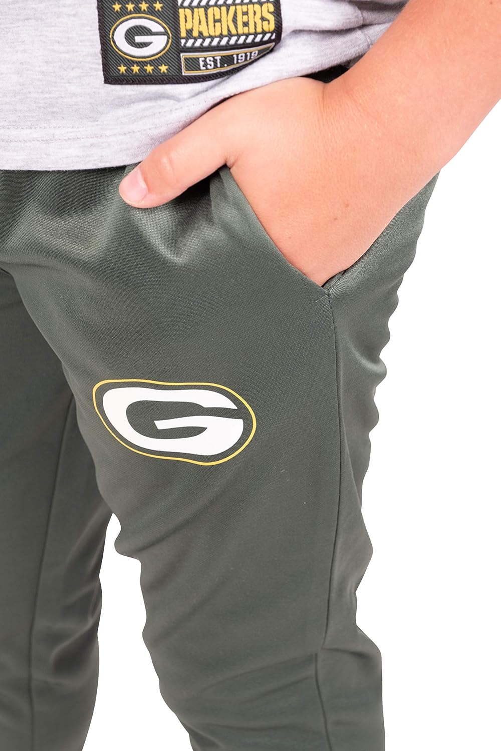 Ultra Game Boys NFL Official High Performance Moisture Wicking Fleece Jogger Sweatpants - Image 4