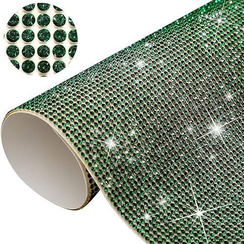 Lámina de diamantes de imitación para decoración de automóvil, calcomanías de diamantes de imitación autoadhesivas, lámina de pegamento de gemas de