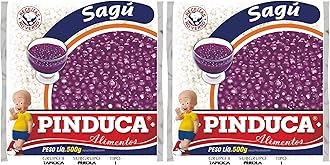 Pinduca - Sagu - Tapioca in Pearl - 17.64 Oz (PACK OF 02) | Sagu - Tapioca em Pérola - 500g …