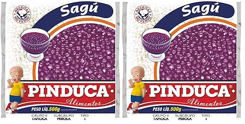 Pinduca - Sagu - Tapioca en Perla - 17.64 Oz (PACK DE 02)  Sagu - Tapioca em Pérola - 17.64 oz
