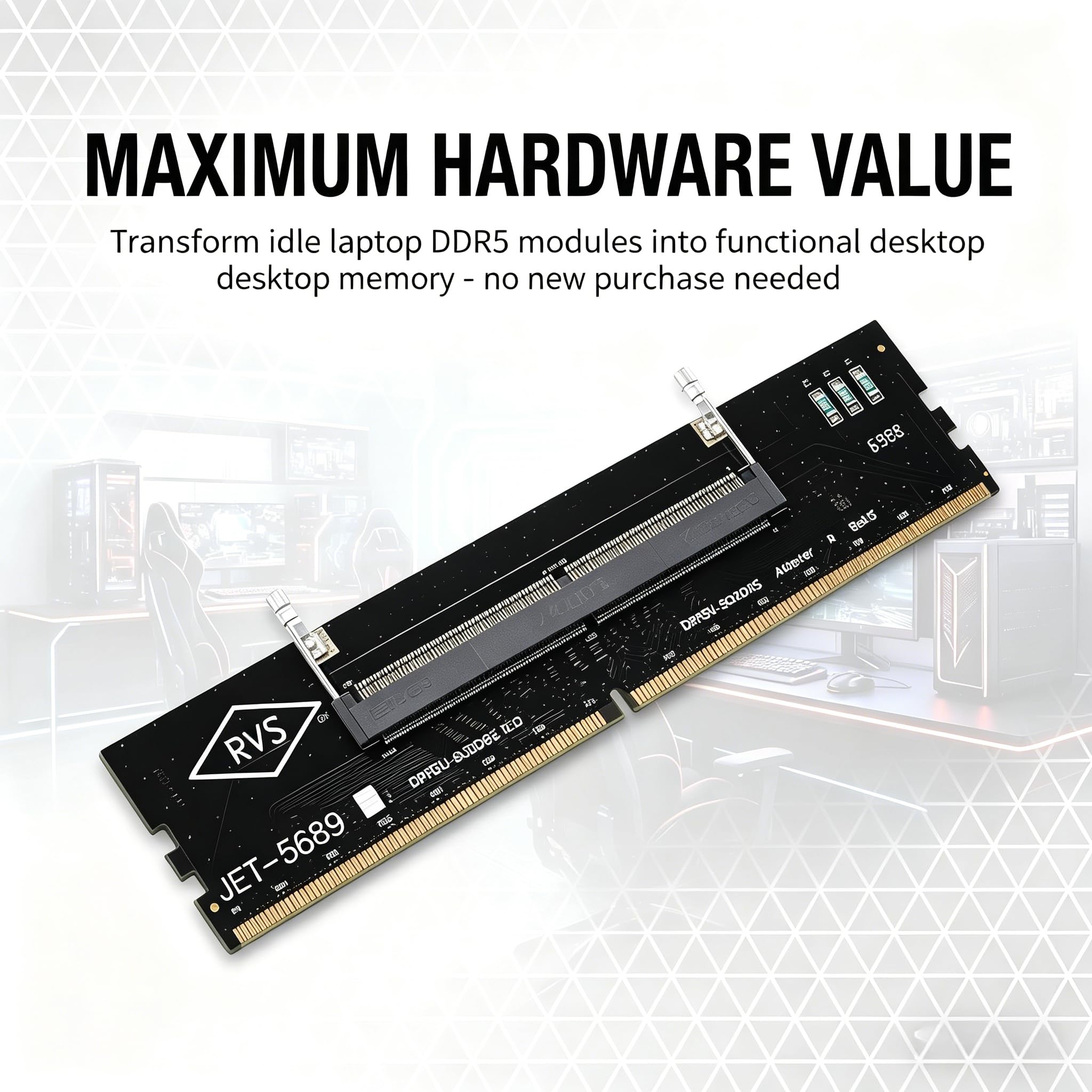 Scheda Adattatore Di Protezione Per Test Di Memoria DDR5 Per Notebook E Desktop Per Moduli Di Memoria DDR5 Per Desktop E Laptop