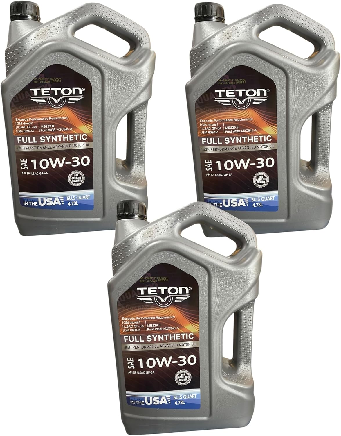 5W-20 Advanced Full Synthetic High Performance Advanced Motor Oil API SP ILSAC GF-6A 5 Quarts 4.73L Made in USA For Gasoline Engines (3)