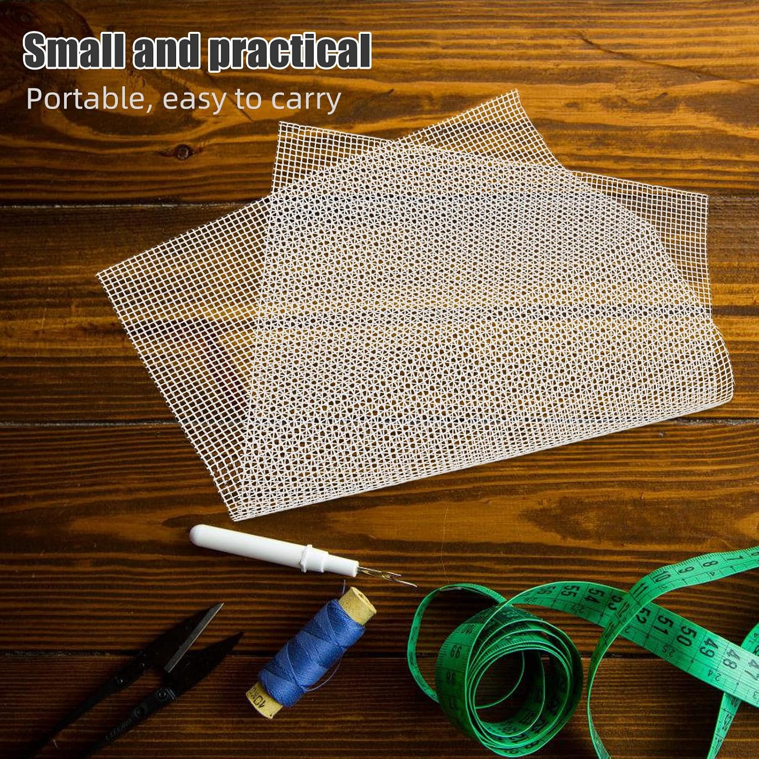 CIMAXIC White Mesh Canvas Sheet: Blank Latch Hook Cloth for Embroidery Rug, Tapestry Making - 75x50cm/30x20in Needlework Mats for Carpet Crafting DIY
