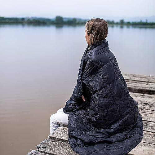 Miniatura 6 de 4Monster Manta de camping plegable, ligera, compacta y resistente al agua, manta de campamento alternativa cálida para avión, senderismo,