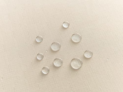 Miniatura 7 de EHouseHome Mantel de lino sintético con ribete de encaje, impermeable, a prueba de derrames, resistente a las manchas, sin arrugas, a prueba de