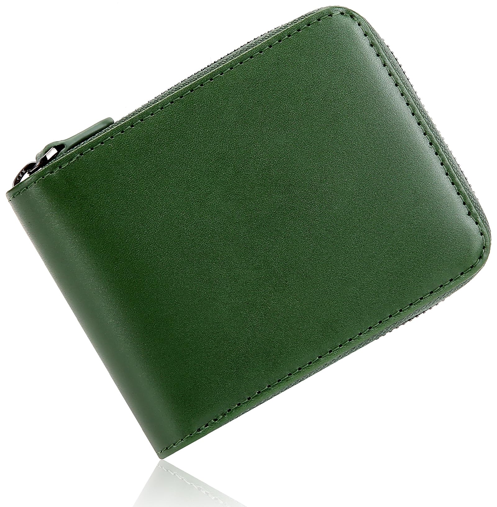 Bahoes Men's Bi-Fold Wallet, Popular Brand, Tochigi Leather, Bifold Wallet, Large Capacity, Box-Shaped Coin Purse, YKK Zipper, Skimming, Made by First-class Leather Artisans, Thin, Men's, Gentlemen, :