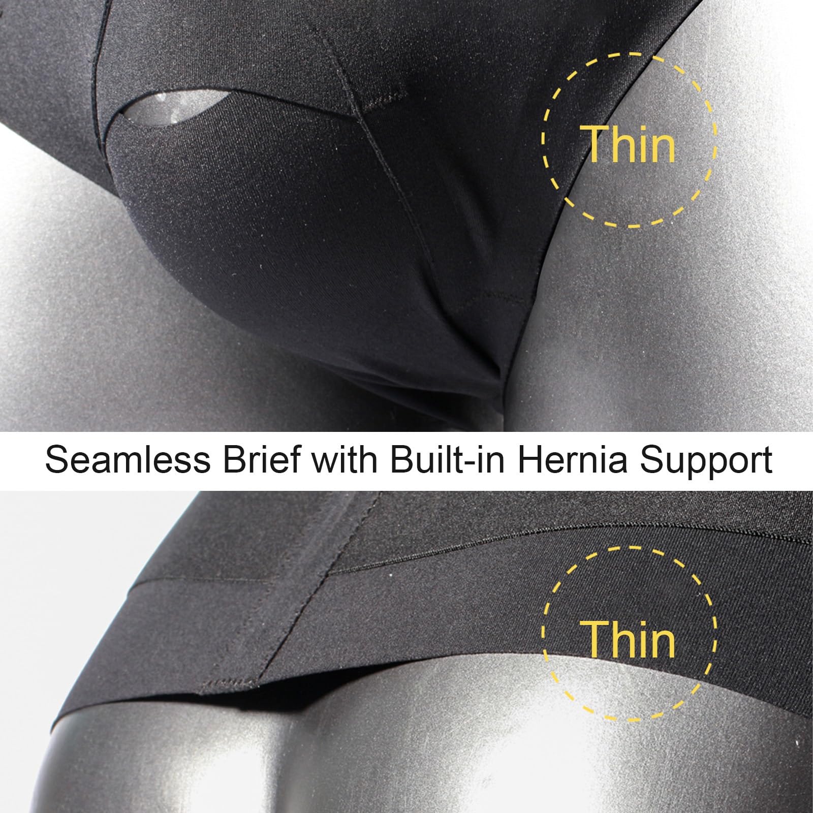 Braguero Hernia Inguinal Hombre, Faja Hernia Inguinal Hombre se Puede Usar Todo el Día, Doble Soporte, Cintura Alta, Transpirable(Small)