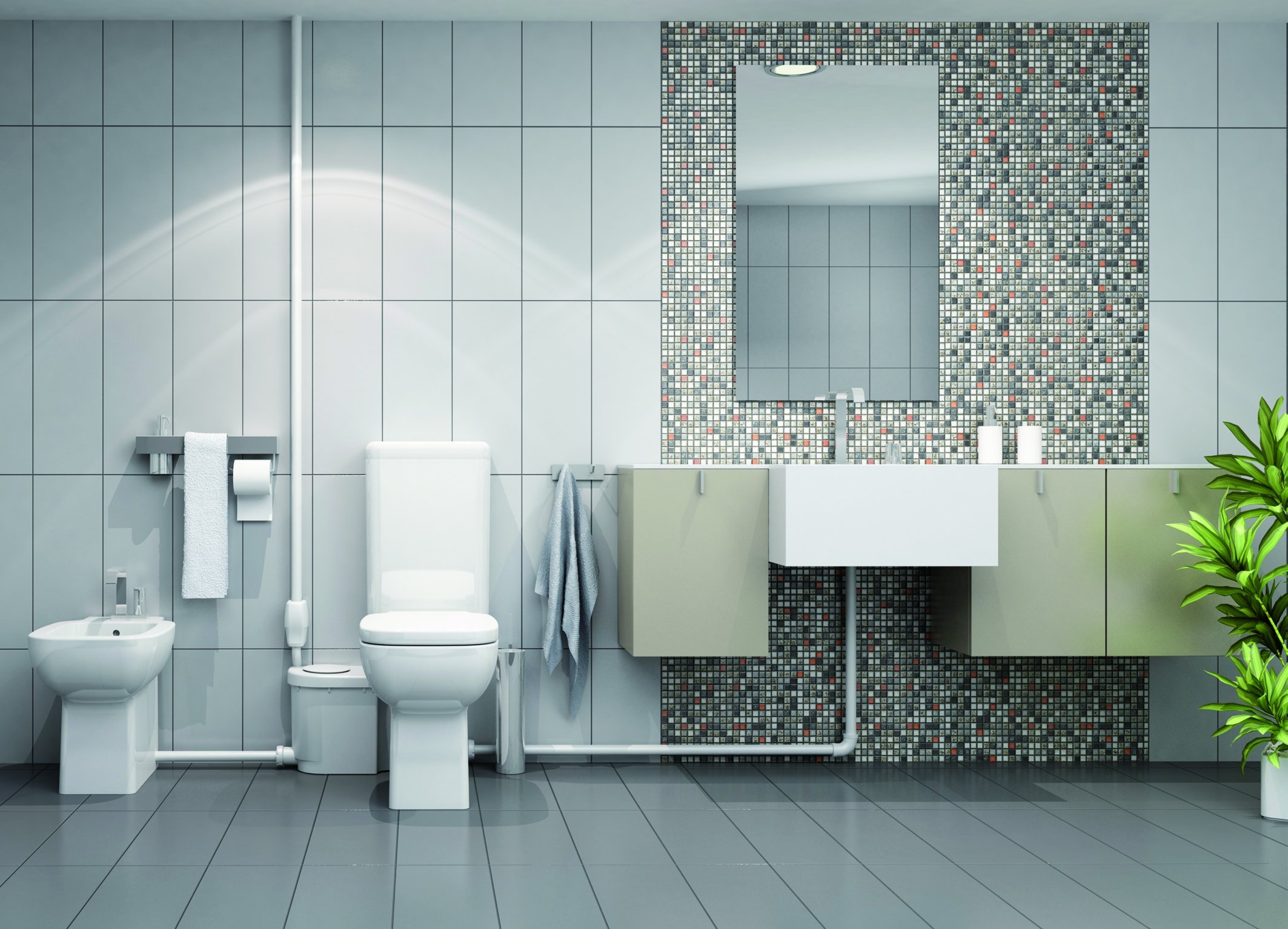 Jimten Ciclon Fit3 T-503 - Triturador sanitario (hasta 5m-3 aparatos, moderno)