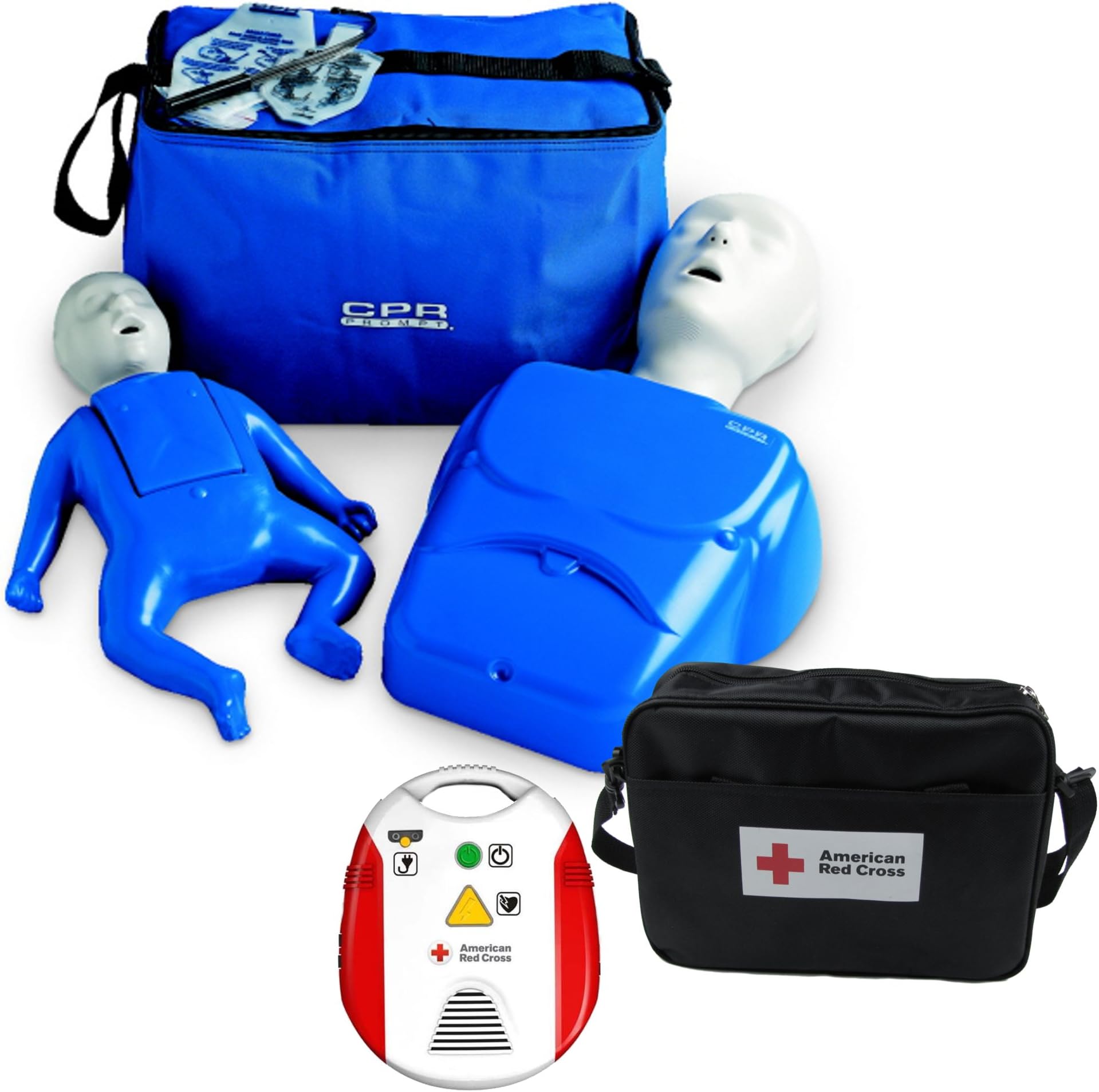 Beginner Instructor Package - CPR Prompt Manikins - Red Cross AED Trainer