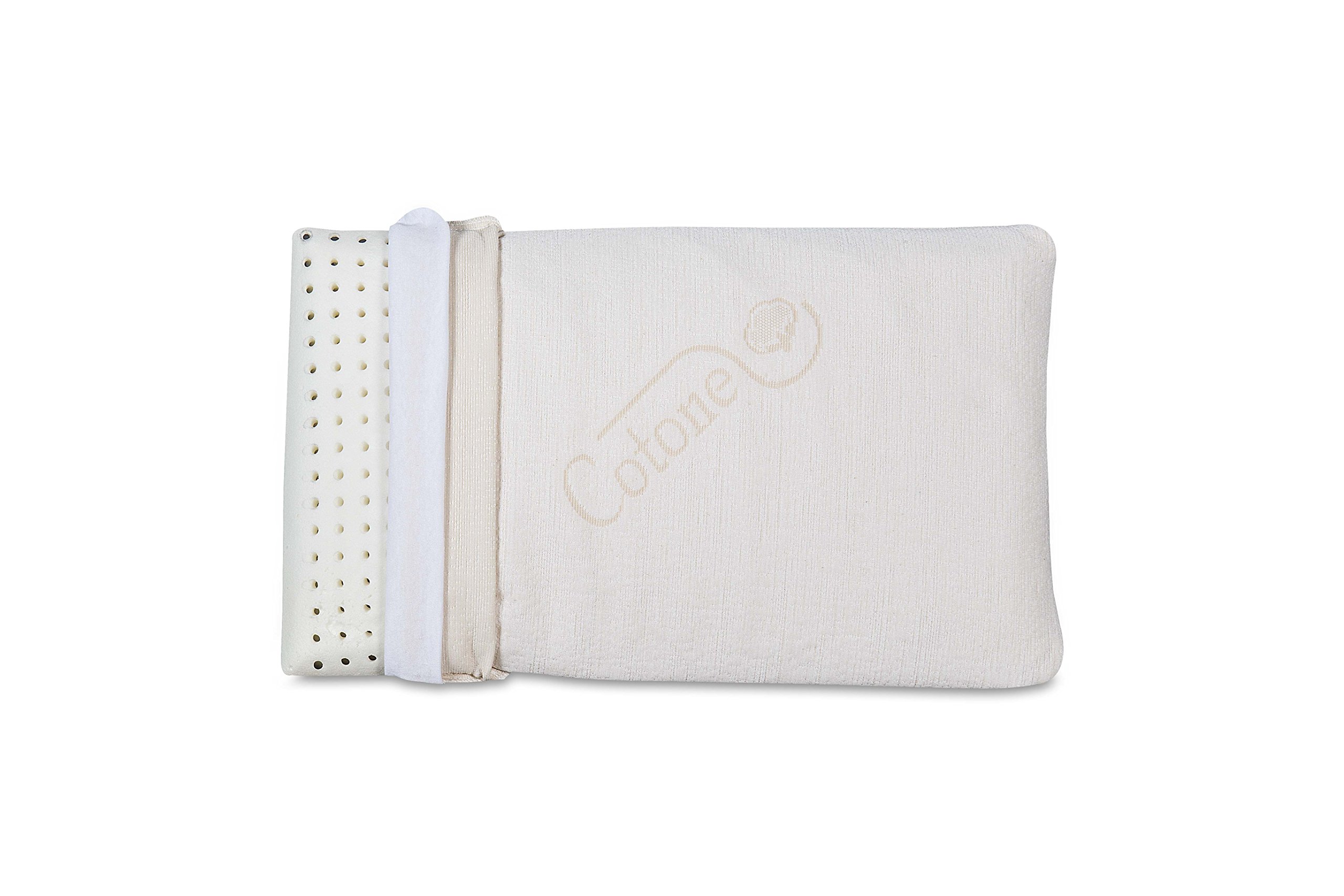 Evergreenweb - Cuscino in Memory Foam per Bambini 30x50 Alto 4 cm, Guanciale Baby per Culla o Lettino Doppia Fodera in Cotone 100% Sfoderabile e Lavabile Tessuto Traspirante Antibatterico Anallergico