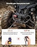 VEVOR Treuil Électrique 12 V CC 2041 kg Treuil pour Quad SSV Tout-terrain Remorquage, Câble en Acier 6 mm x 12 m, Télécommande sans Fil et Filaire, Étanche IP54, avec Platine et Guide-câble à Rouleaux - 4